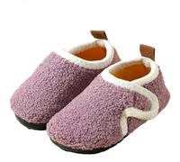 iNelihoo Chaussons d'hiver Chaussettes Bébé Garçon Fille Chaussures Maison Chaudes Pantoufles Antidérapantes Garçon Premiers Pas Mignon Chausson Peluche à Semelle Souple Bottes pour Enfants 0-5 ans