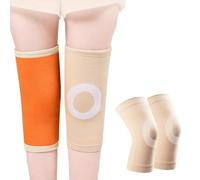 iNelihoo Genouillères d'hiver avec doublure chaude Genouillère en Cachemire Thermique Genouillère Tricoté élastique Genouillère Bande Thérapie Genouillère soulager d'arthrite les douleurs du genou