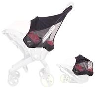 iNelihoo Pare-soleil pour poussette - Résistant à l'eau, transparent, polyester, nylon - Compatible Doona - Bouclier de poussette - Filet de protection solaire