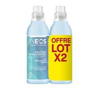 INEOS Adoucissants Lot de 2, à 95% à base de plantes, éliminie les bactéries responsable des mauvaises odeurs, Parfum Fraîcheur : Sels Minéraux et Jasmin, 2L (100 lavages)