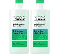 INEOS Gel Douche Skin Science Geranium + Menthe 300ml (Lot de 2)