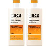 INEOS Gel Douche Skin Science Mandarine + Bois De Santal 300ml (Lot de 2)