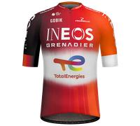 Maillot Team Ineos Grenadiers 2025 Odyssey Tour de France manches courtes rouge blanc - M