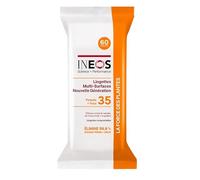 INEOS Hygienics Lingettes Multi-Surfaces, Compostables, Efficace Contre La Graisse Et Le Calcaire, Elimine 99.9% Des Virus Et Des Bactéries, Parfum Pomelo et Yuzu x60