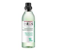 INEOS Lessive Liquide Concentrée, Un Nettoyage Imbattable Grâce Au Pouvoir Des Plantes, Adaptée Aux Peaux Sensibles, Efficace Dès 20°C, Parfum Geranium et Bouleau, 1L (33 lavages)