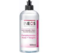 INEOS Liquide Vaisselle 2 En 1 Pamplemousse Rose & Tangelo 500ML. Liquide Vaisselle Et Mains, Efficace Contre Le Calcaire Et La Graisse, Adapté Aux Peaux Sensibles