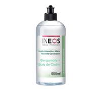 INEOS Liquide Vaisselle et Mains, 2 en 1, Nettoyage Imbattable, Efficace Contre La Graisse Et Le Calcaire, Doux Pour Les Mains, Parfum Bergamote et bois de cèdre, 500ML, L'emballage Peut Varier