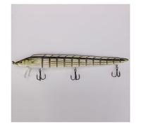 INEOUT 10cm14cm23cm Poisson Noueux Appât Bionique Artificiel Appât Multi-Section Appât Appât De Pêche Mini Vairon Flottant Balançoire Manivelle Appât(12)