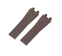 INEOUT 25mm * 12mm Étanche En Caoutchouc De Silicone Bracelet Montre Compatible Avec Ulysse Nardin(Brown,26mm)
