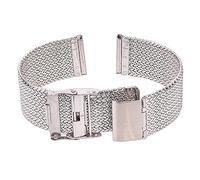 INEOUT Bracelet De Montre À Boucle Milanaise En Acier Inoxydable 16mm 18mm 20mm 22mm Bracelets De Montre En Maille Femmes Hommes Accessoires De Bracelet De Remplacement(16mm)