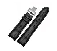 INEOUT Bracelet De Montre À Extrémité Incurvée En Cuir Véritable, 22mm, 23mm, 24mm, Compatible Avec La Ceinture De Montre Tissot 1853 COUTURIER T035627A T035407A T035439, Bracelet For Hommes (Color :