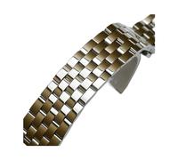 INEOUT Bracelet De Montre En Acier Inoxydable Bracelet De Montre En Métal De Qualité Supérieure Bracelet Poli Solide Sangles Extrémité Incurvée 24mm 23m 22mm 21mm 20mm 19mm 18mm(Silver Gold,20mm)