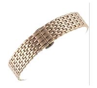 INEOUT Bracelet De Montre En Acier Inoxydable Massif Compatible Avec Le Bracelet Longines 13MM 18MM 20MM 22MM Fermoir Papillon Accessoires De Montres(Rose gold,22mm)