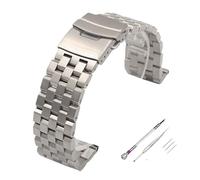 INEOUT Bracelet De Montre En Acier Inoxydable Massif De Qualité Supérieure For Hommes Bracelet De Montre Bracelet 18mm 20mm 22mm 24mm 26mm Avec Outils(Silver-Screw,22mm)