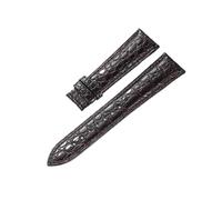 INEOUT Bracelet De Montre En Alligator Véritable Bracelets De Montre En Cuir Véritable For Hommes Ou Femmes Accessoires De Montre 12-24mm (boucle Non Incluse)(Deep Brown,22mm)