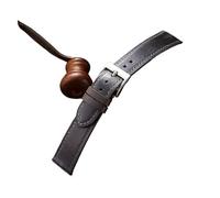 INEOUT Bracelet De Montre En Cuir De Cire D'huile De Style Vintage 18mm 19mm 20mm 21mm 22mm Bracelet De Montre Fait À La Main Accessoires De Bracelet For Hommes(Grey,19mm)