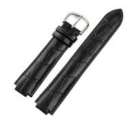 INEOUT Bracelet De Montre En Cuir Véritable Adapté À L'interface Convexe Cartier 16 18 20 22 Mm, Accessoires De Remplacement De Chaîne De Montre For Hommes Et Femmes(Black,14x8mm)