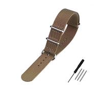 INEOUT Bracelet de montre en nylon bracelet côtelé 18mm 20mm 22mm for remplacement accessoires qualité supérieure(Blonde,20mm)