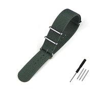 INEOUT Bracelet de montre en nylon bracelet côtelé 18mm 20mm 22mm for remplacement accessoires qualité supérieure(Grey,22mm)