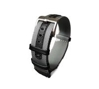INEOUT Bracelet De Montre En Nylon Tressé + Cuir Véritable Qualité Supérieure 18mm 20mm 22mm Durable Sans Déformation Compatible Avec Tissot(Grey,20mm)