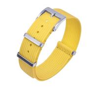 INEOUT Bracelet De Montre En Nylon Tressé, Nouveau Design, 20mm 22mm, Tissu Balistique, Accessoires For Bracelet De Montre (Color : Yellow, Size : 20mm)