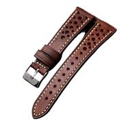 INEOUT Bracelet En Cuir De Vachette Italien Fabriqué À La Main 18 20 21 Bracelet Ultra Fin For Homme Vert Marron Gris 22 Mm(Maroon,21mm)