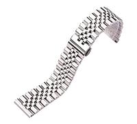 INEOUT Bracelets De Montre En Acier Inoxydable Argent Poli 16 18 19 20 21 22mm Accessoires De Bracelet De Montre En Métal(16mm)