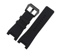 INEOUT Bracelets De Montre En Caoutchouc De Silicone, Compatibles Avec La Série Diesel DZ1216 DZ1273 DZ4246 DZ4247 DZ4287, 32x18mm (Color : Black black buckle, Size : 32mm)