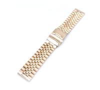 INEOUT Libération Rapide Supprimer Les Liens Conception De Vis Bracelet De Montre En Acier Inoxydable Boucle Solide De Qualité Supérieure 20mm 22mm 24mm Bracelet De Montre(Rose Gold,20mm)