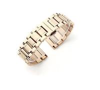 INEOUT Montre Bracelet Bracelet Acier Inoxydable 12 14 15 16 17 18 19 20 21 22 23 24mm Montre Bracelet Montre(Rose Golden,16mm)