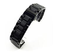 INEOUT Montre Bracelet Bracelet Acier Inoxydable 12 14 15 16 17 18 19 20 21 22 23 24mm Montre Bracelet Montre(Black,22mm)