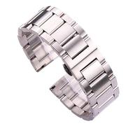 INEOUT Montre Bracelet En Acier Inoxydable 316l Bleu Argent Femmes Hommes Bracelets Métal Droit Fin Liens 18 20 21 22mm 23mm 24mm(All brushed,18mm)