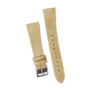 INEOUT Montre Vintage En Daim 18mm 20mm 22mm Bracelet De Montre À Dégagement Rapide Bracelet En Cuir Véritable Accessoires De Ceinture(Khaki,22mm gold buckle)