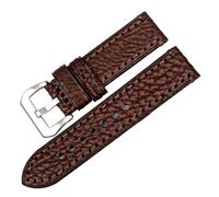 INEOUT Nouveaux Accessoires De Montre 20 22 24 26mm Bracelets De Montre En Cuir De Vache Italien Bracelet De Montre Marron Compatible Avec Le Bracelet De Montre Fossil(Dark Brown S,20mm)