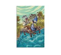 INEOUT Poster Regular Show Fanart Peinture décorative sur toile Art mural pour salon, chambre à coucher, art mural, impression d'image moderne, décoration de salle familiale 08 x 12 pouces (20 x 30 cm