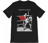 InEoutmdc Gown Raging Bull Martin Scorsese Film Movie Boxing Robert Deniro Graphics Mens T-Shirt Black Black Size XXL