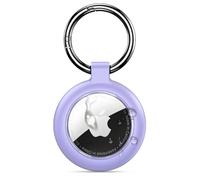 Inesore Case for Apple AirTag 1/2, Waterproof Holder 1 Pack | Carbon Fibre Look for AirTag Key Fob, Scratch-Resistant Mount for Pet Collars, Luggage Tags and Key Rings, Purple