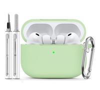 Inesore Compatible with AirPods Pro 3 Case - Light Green-A | Silicone Protective Case Cover for Apple Air Pod Pro 3rd (2025), Unisex Design, with Cleaning Kit