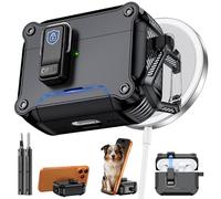 Inesore Dual-Lock Case Compatible with AirPods Pro 3 (Black) | Phone Stand Design, with Carabiner and Cleaning Pen, Automatic Snap Switch Secure Cover for Travel