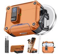 Inesore Dual-Lock Case Compatible with AirPods Pro 3 (Orange) | Phone Stand Design, with Carabiner and Cleaning Pen, Automatic Snap Switch Secure Cover for Travel