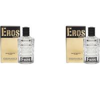 Inessance Paris - Eau De Toilette Pour Homme Eros Legend - Parfum Séduction Intense, Notes Fraîches Et Boisées - Fabriqué En France - 100 Ml (Lot De 2)