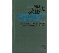 Inesthétique et mimesis Badiou, Lacoue-Labarthe et la question de l'art - Mehdi Belhaj Kacem - Nouvelles Editions Lignes - broché - Essai