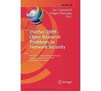 Inetsec 2009 - Open Research Problems In Network Security