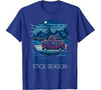 iNexTone Noah Kahan Stick Season T-shirt d'Halloween, bleu, XL