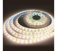 iNextStation 12V Ruban à LED Blanc Chaud, 5M 3000K 300LEDs 5050 SMD Flexible IP65 Étanche Découpables Bande pour Éclairage Décoratif Intérieur, Fête, Vacances, Noël, Placard,TV