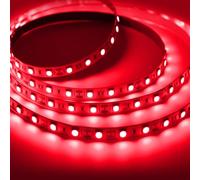 iNextStation 12V Ruban à LED Rouge, 5M 300LEDs 5050 SMD Flexible Non-Étanche Découpables Bande pour Éclairage Décoratif Intérieur, Fête, Vacances, Noël, Placard,TV (Adaptateur non Inclu)