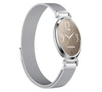 INF 1 bracelet de montre milanais en acier inoxydable compatible avec Garmin Lily 2 - Fermeture magnétique - 18 x 1,4 cm