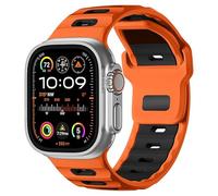 INF 1 bracelet élégant en silicone compatible avec Apple Watch 42, 44, 45, 46, 49 mm - 23 x 1,4 cm
