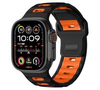 INF 1 bracelet élégant en silicone compatible avec Apple Watch 42, 44, 45, 46, 49 mm - 23 x 1,4 cm
