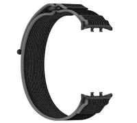 INF 1 bracelet en nylon tressé avec fermeture - Compatible avec Honor Watch5, noir et gris